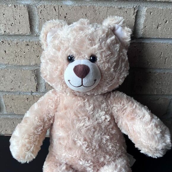 Two Build a Bear Workshop Teddy Plush Stuffed Tan Happy Hugs & Classic Brown - Picture 14 of 16